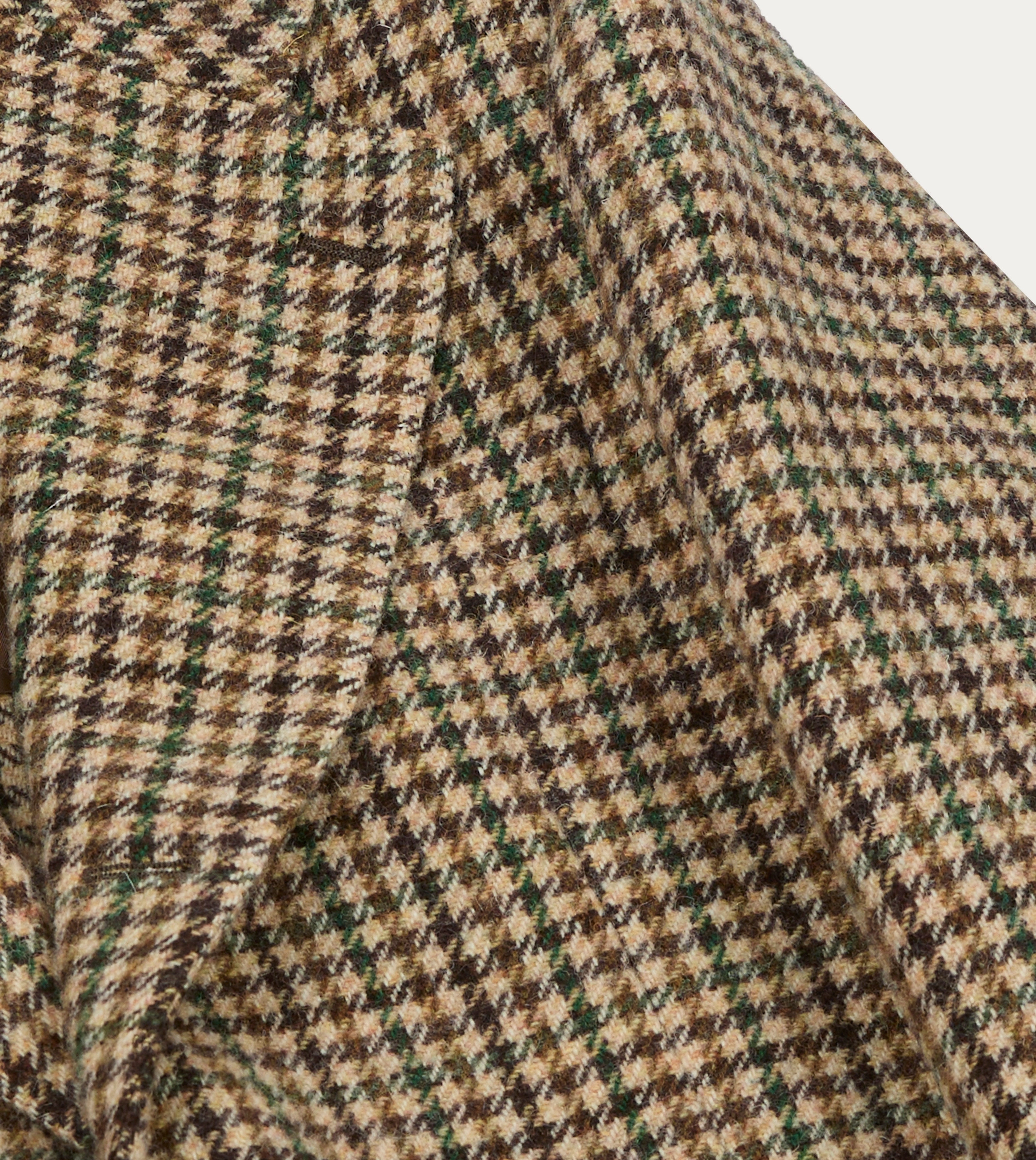 Brown Gun Club Check Tweed Blazer Noise Reduction Fabric Timeless Professional