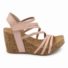 Women's Mandy-B Wedge Sandal In Pink Loose Space