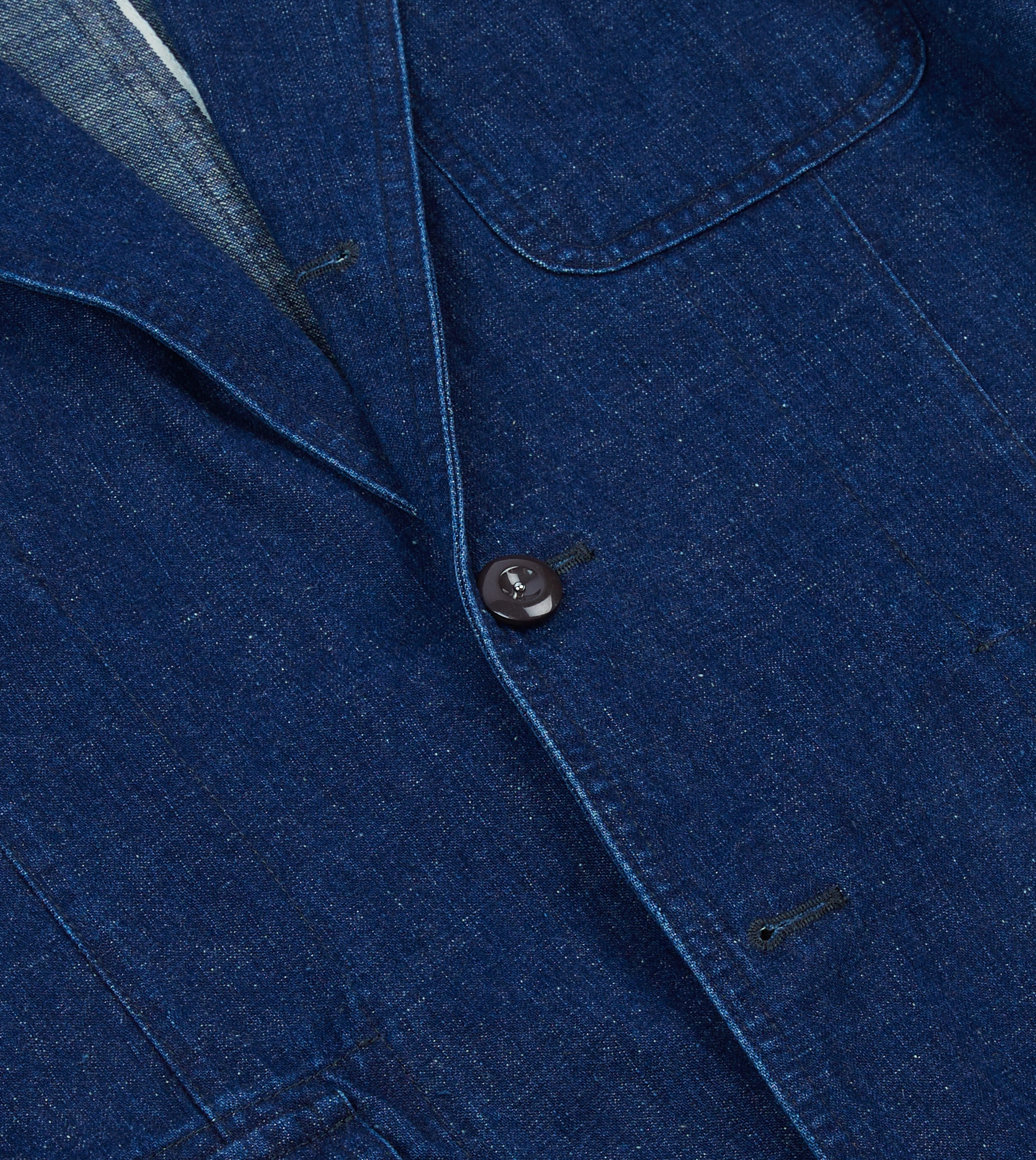 Indigo Cotton-Linen Games Blazer Mk. I Flattering Layer