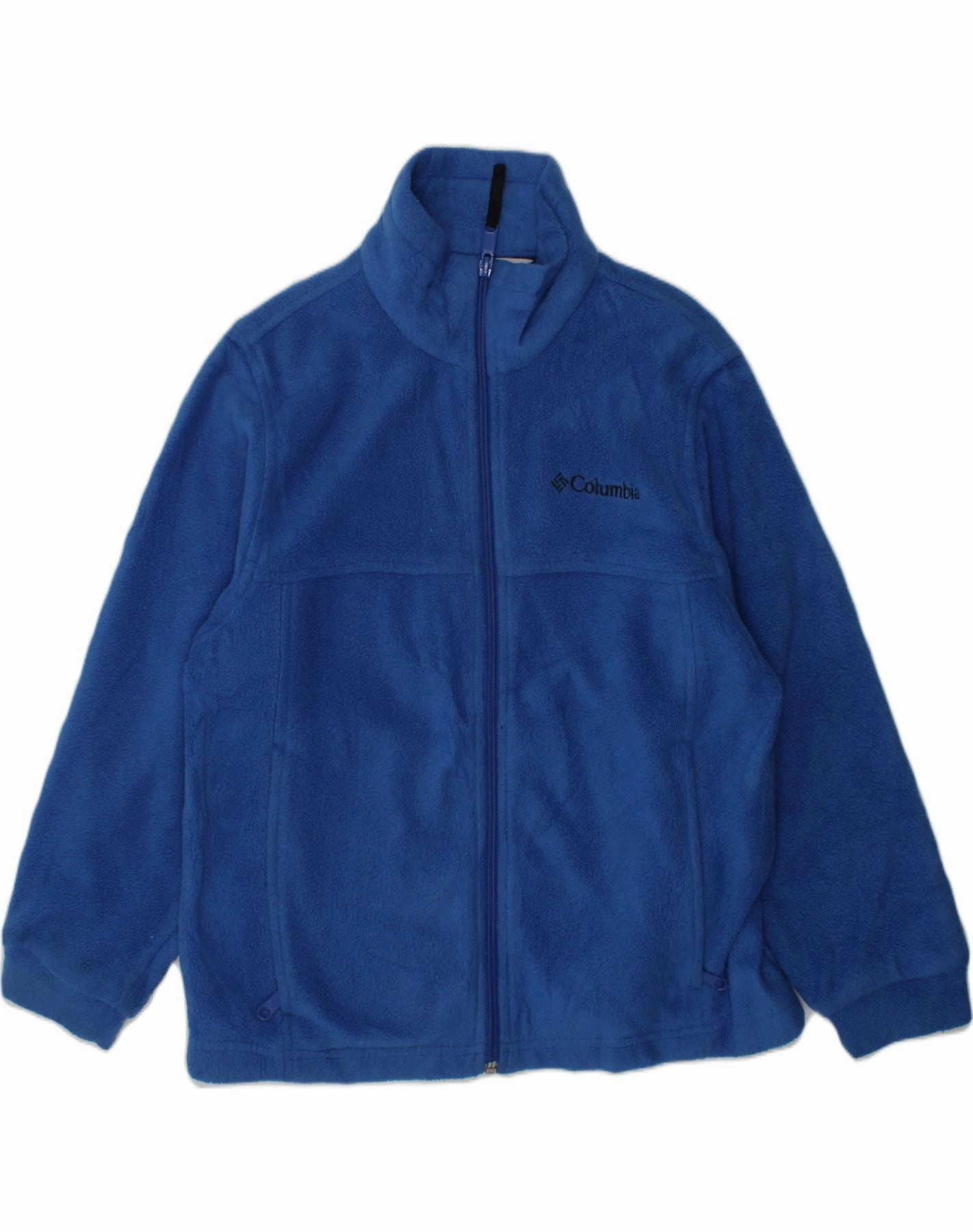 COLUMBIA Boys Fleece Jacket 7-8 Years Blue Polyester Field Tested