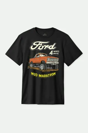 Essential Fit Round neck simplicity Ford Mud Marathon S/S Standard T-Shirt - Burnt Rubber