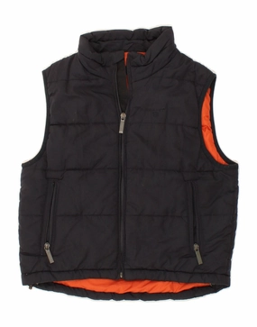 Hidden Zipper Closure GANT Boys Padded Gilet 7-8 Years Medium Navy Blue Polyester