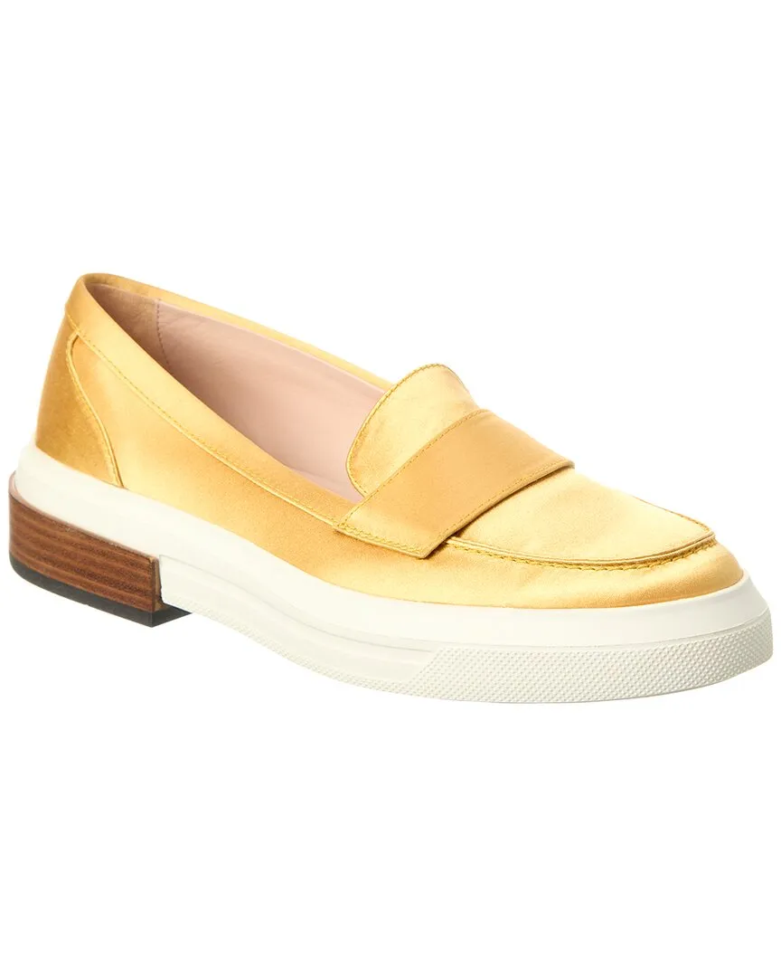 TOD??s Satin Loafer Coffee Path