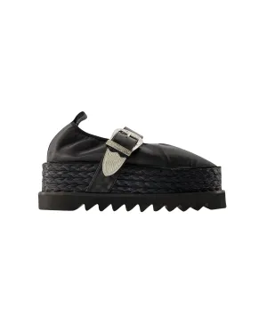 All-season Slip-ons Aj1314 Loafers - Toga Pulla - Leather - Black