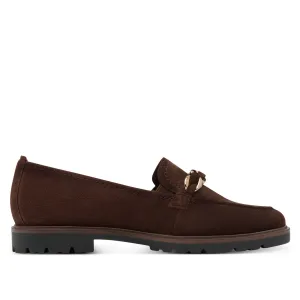 Soft Dash Fair View Tamaris Womens Mocca Brown Suede Leather Loafers Shoes