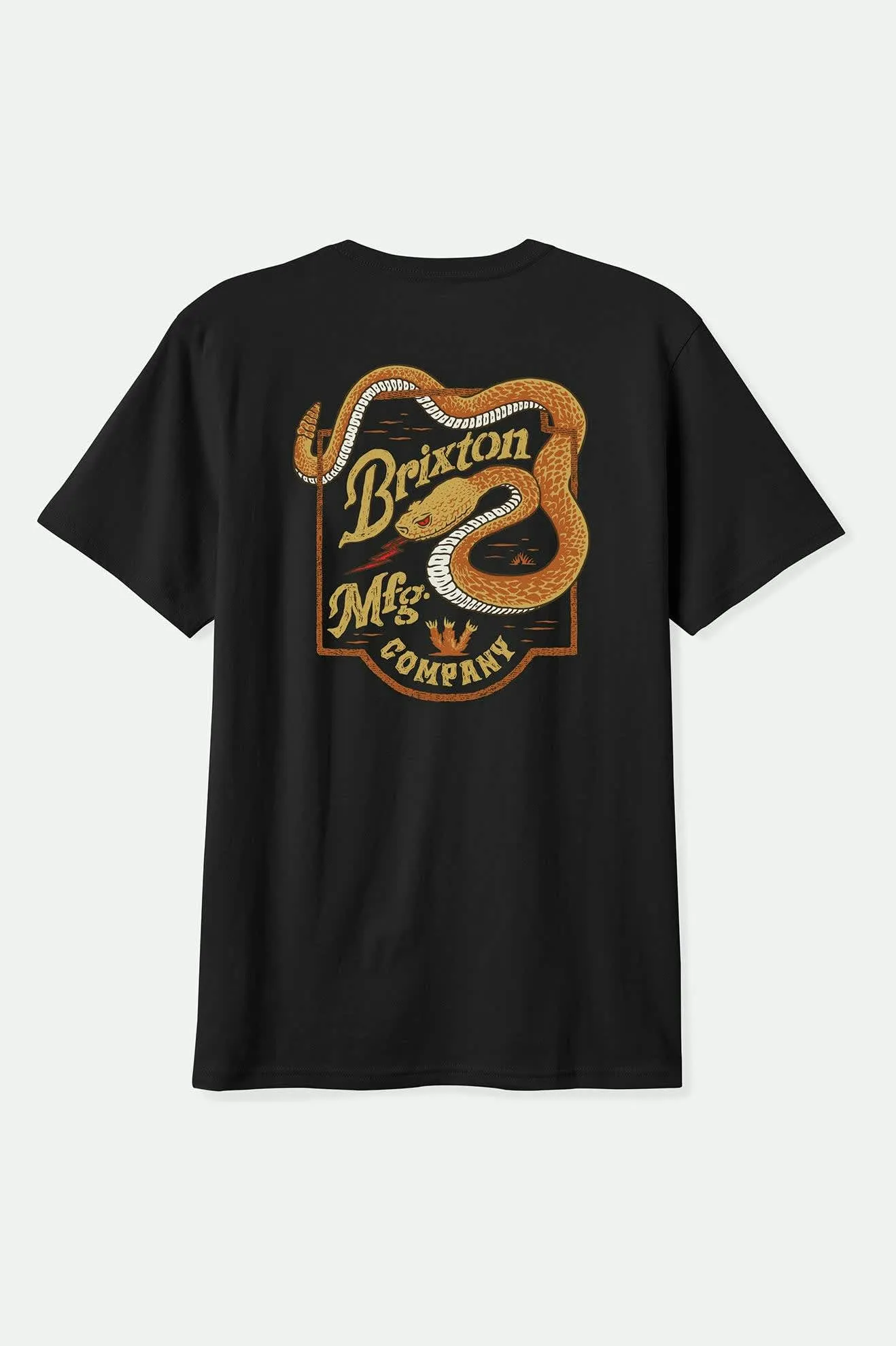 Rothwell S/S Tailored T-Shirt - Black Low carbon footprint Quick Fit