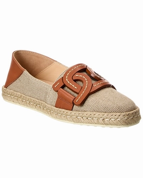 TOD??s Canvas & Leather Espadrille Long Hour