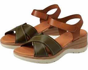Women's Missy Sandals In Olive Relax Fit