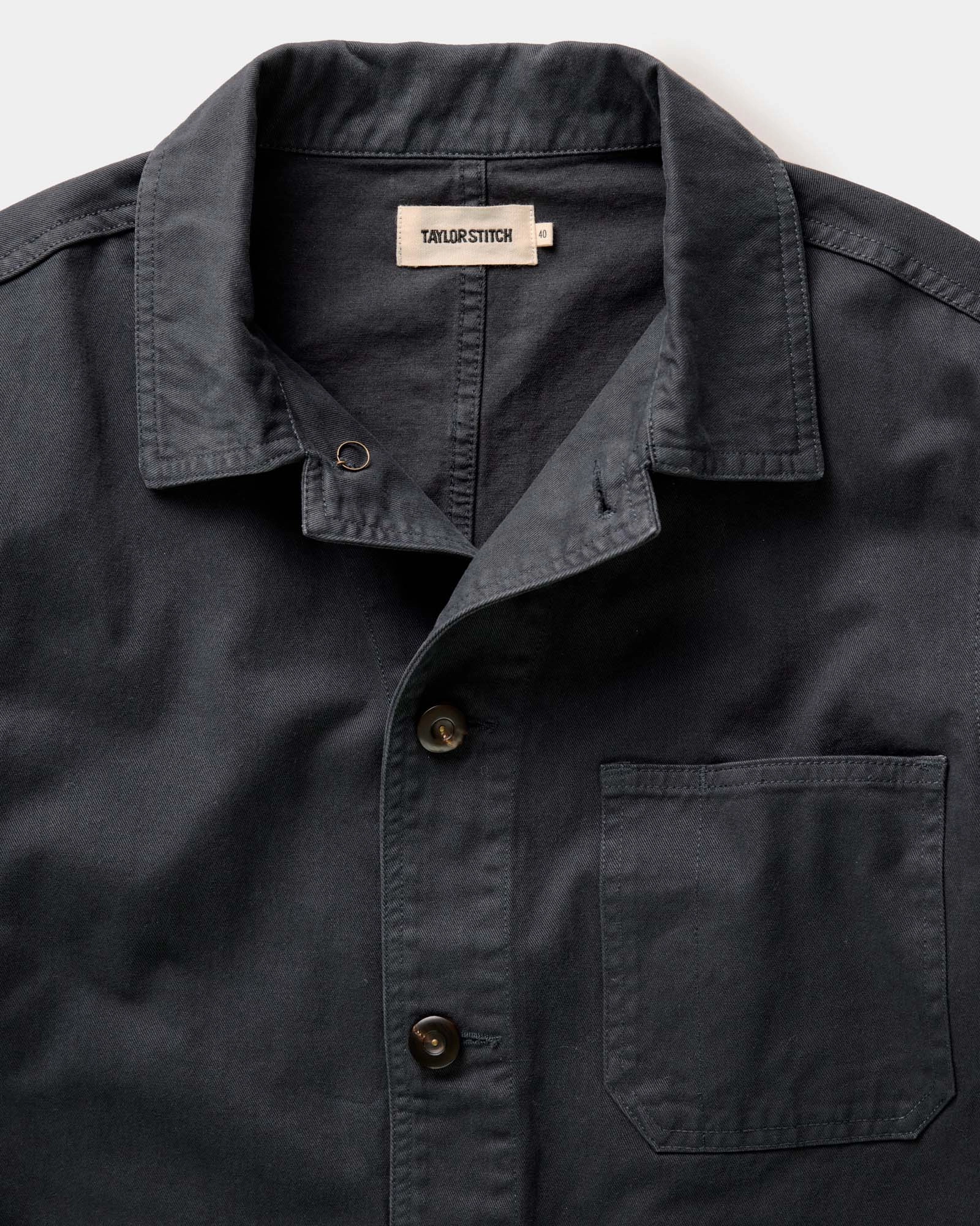 The Ojai Jacket in Organic Navy Foundation Twill Breathable Technology Party