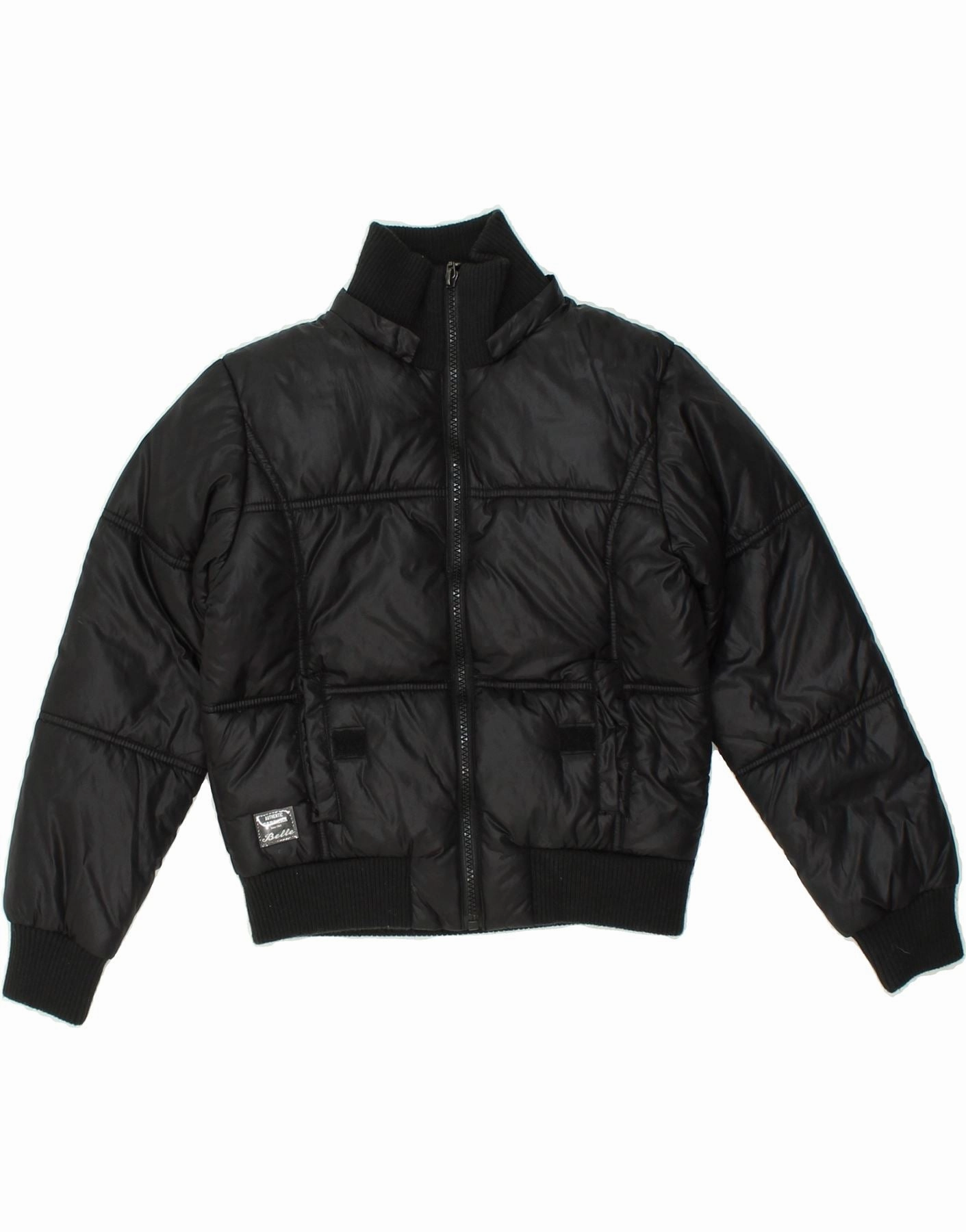 CARRERA Boys Padded Jacket 7-8 Years Black Polyester Sense
