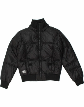 CARRERA Boys Padded Jacket 7-8 Years Black Polyester Sense