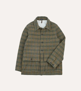 Aid Green Check Tweed Donkey Jacket