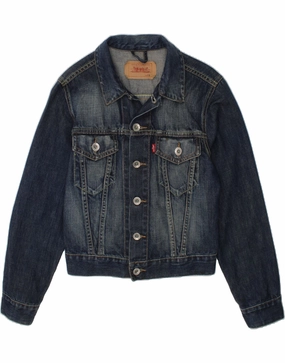 LEVI'S Boys Denim Jacket 9-10 Years Blue Lightweight