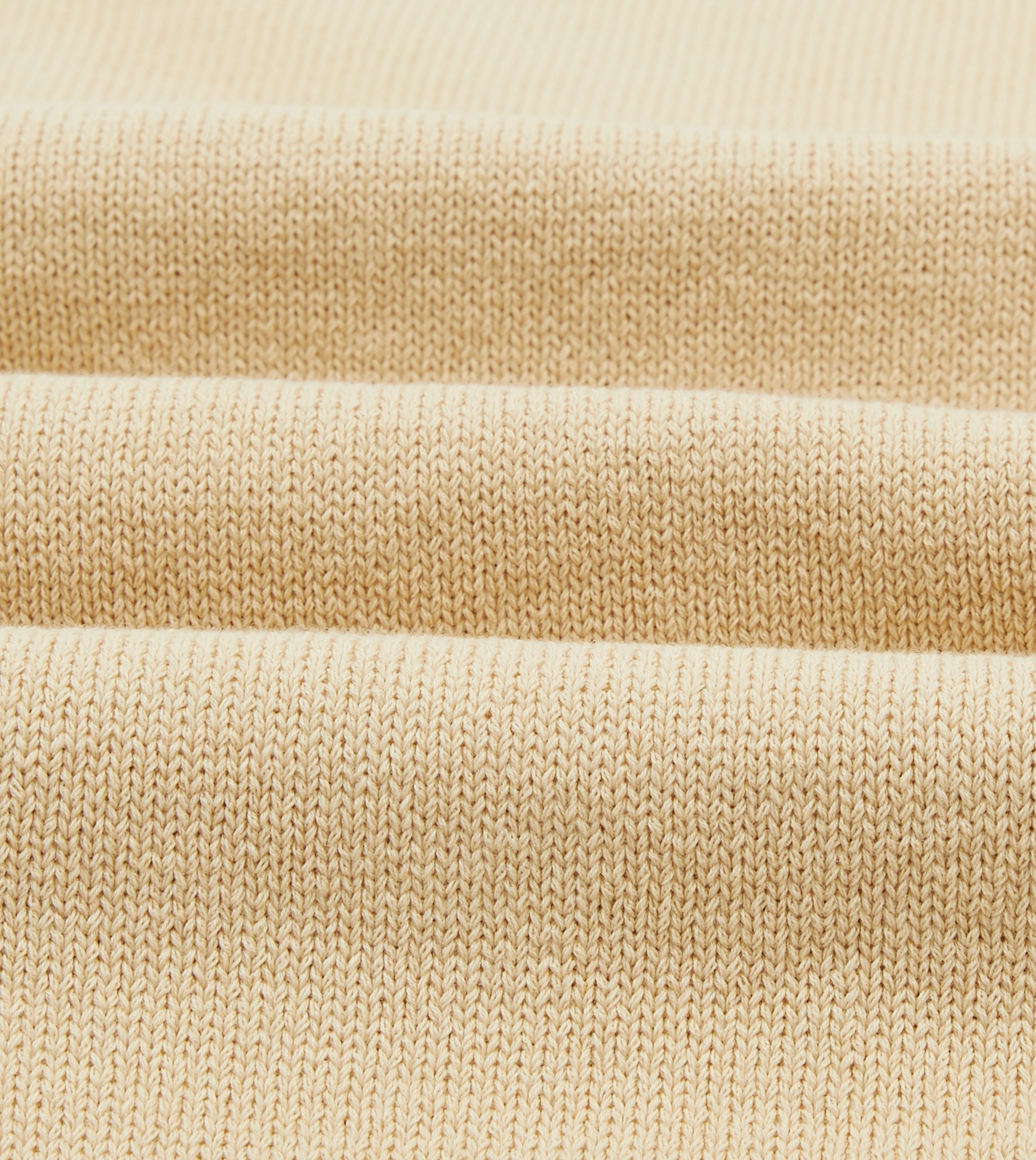 Sand Cotton Button-Through Knit Outdoor Casual Look Organic Cotton