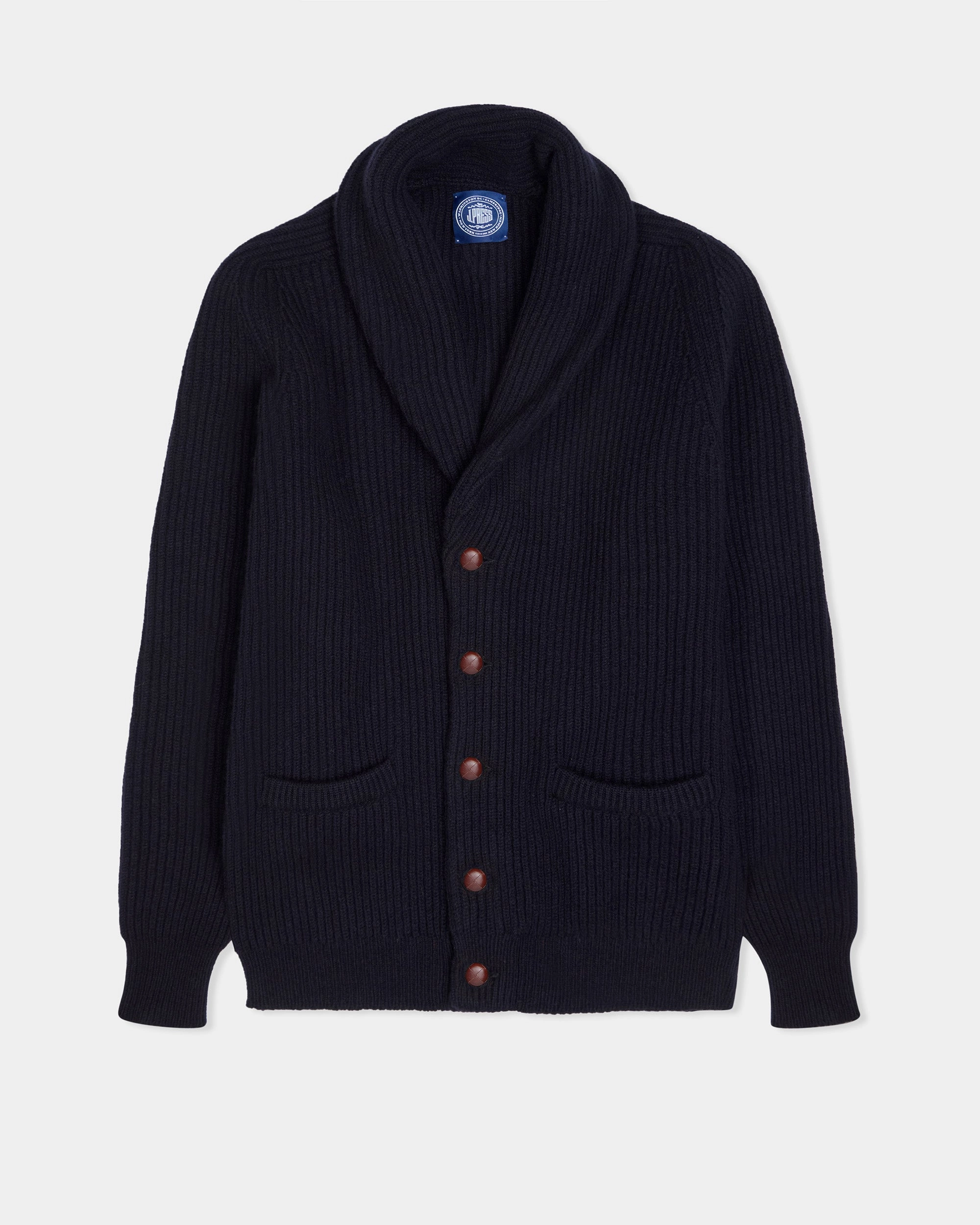 Cold Season Wear Adjustable drawstring Made-in-Scotland Shawl Collar Cashmere Cardigan