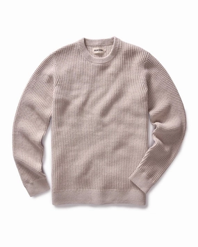Essential Wardrobe The Ranger Sweater in Heather Fog Linen Waffle