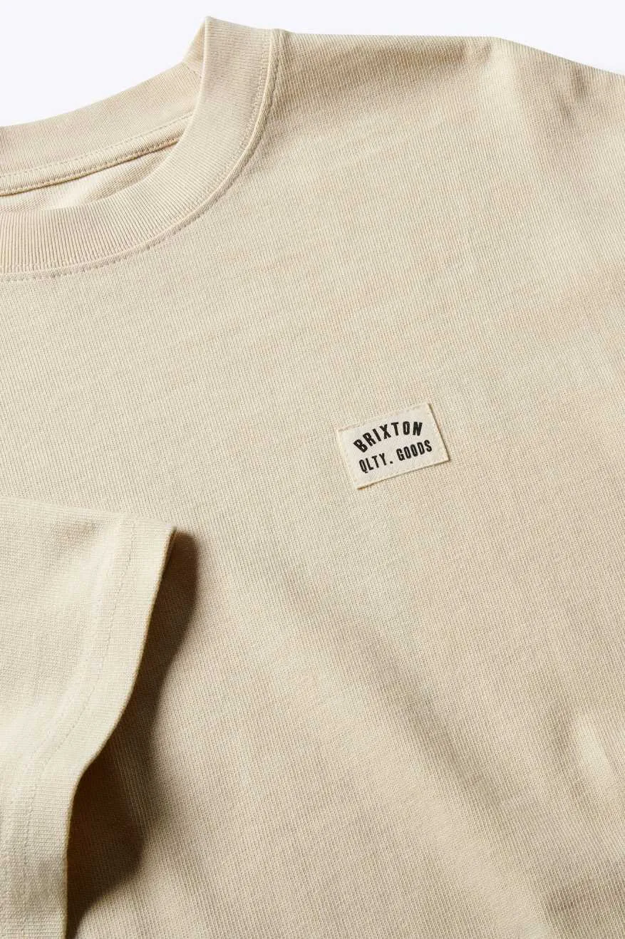 DoubleStitchedHem Woodburn Heavyweight Relaxed T-shirt - Cream Classic Wash