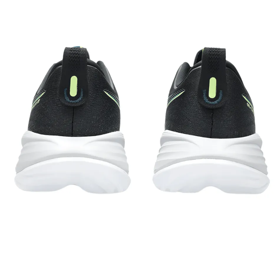 ASICS Men's GEL-CUMULUS 27 Running Shoes in Black/Lucid Yellow AW25 geometric running option