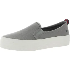 Relax Vibe Slip On Crest TG Womens Platform Laceless Slip-On Sneakers