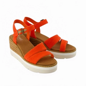 City Fit Long Legs Women's Darya Sandals In Red Flame