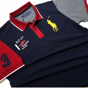 Breathable wear Weekend Comfort Wear PRL Yacht Club Blue Big Pony Polo