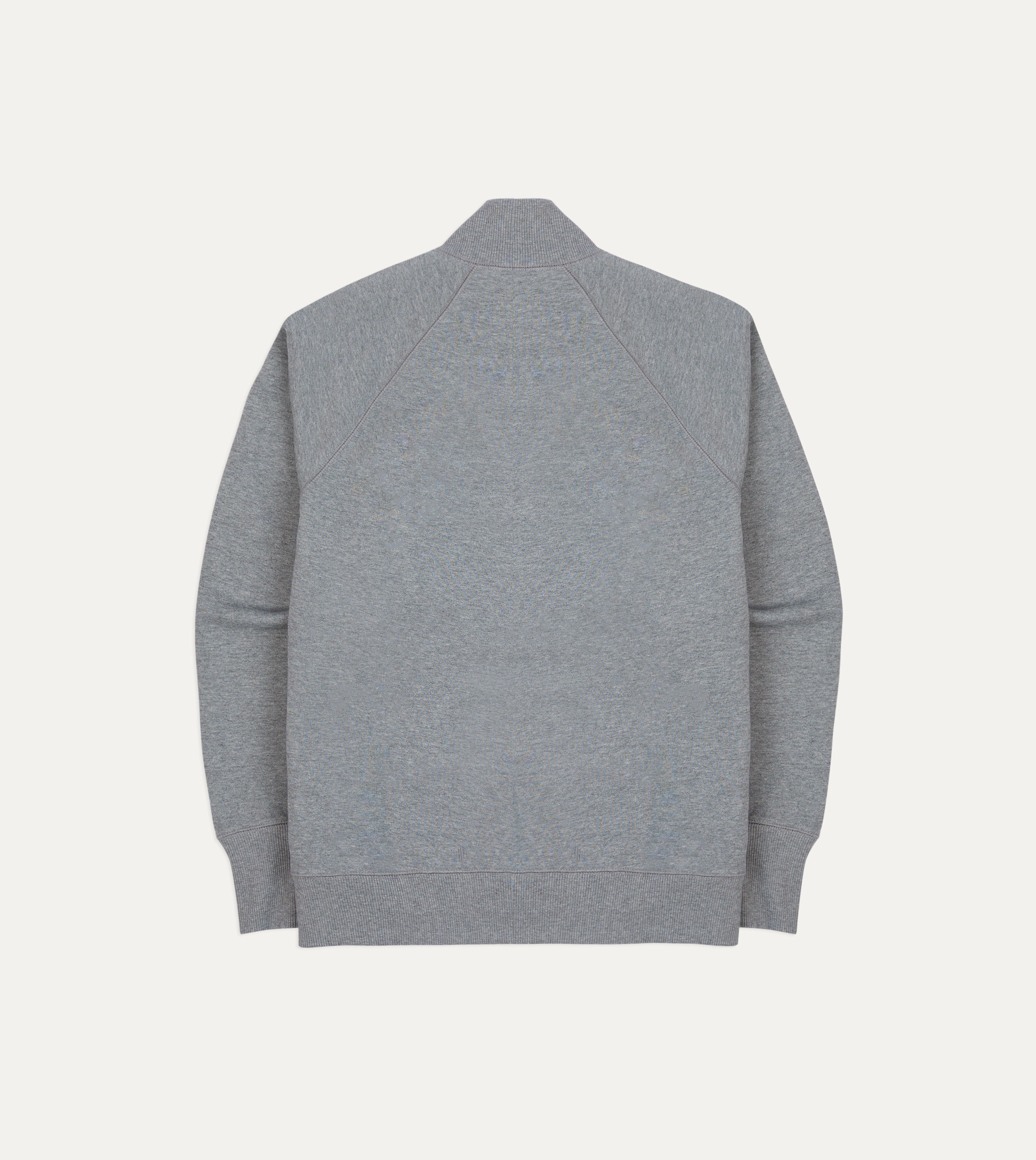 product safety Shiny Finish Grey Cotton Quarter Zip Sweatshirt