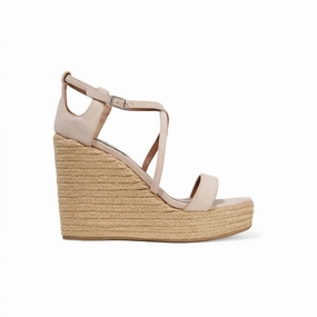 Women's Jenny Flesh Kicksuede Wedge Sandals In Pink Scene Walk