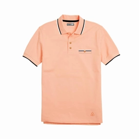 Fly Light Orange Men Polo Light Fit Wear