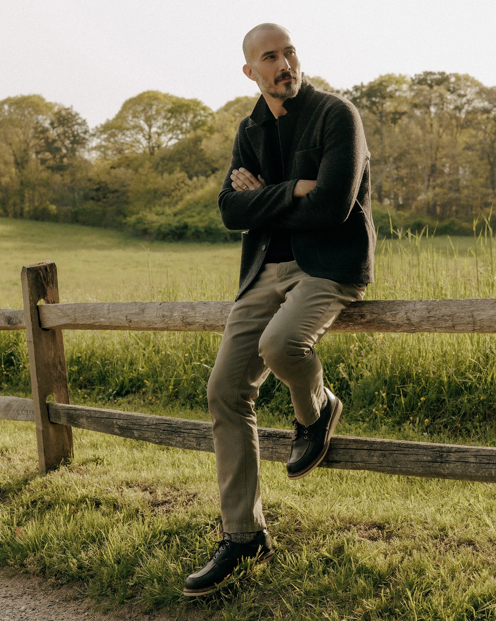 High Quality Material Soft Waist The Democratic Foundation Pant in Organic Smoked Olive