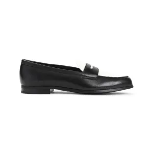 Daily Walk Fashionable Look Black Lamb Leather Natalie Loafers
