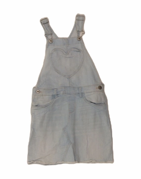 OSH KOSH Girls Dungaree Denim Skirt 6-7 Years W28  Blue Cotton Urban Classic