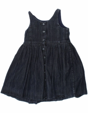 Relaxed and stylish RALPH LAUREN Girls Sleeveless Denim Dress 2-3 Years Blue Cotton