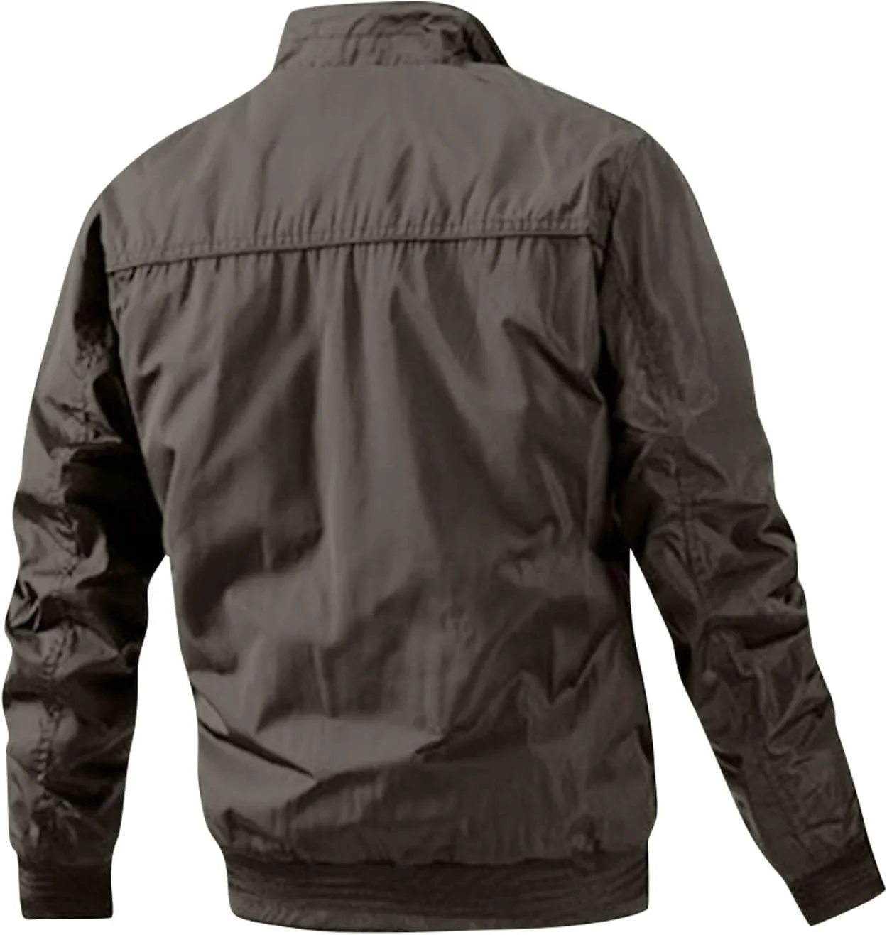 Sport Jackets For Men Cotton Clip Trend Reversible Men's Solid Color Coat Zipper Stand Collar Jacket Jackets