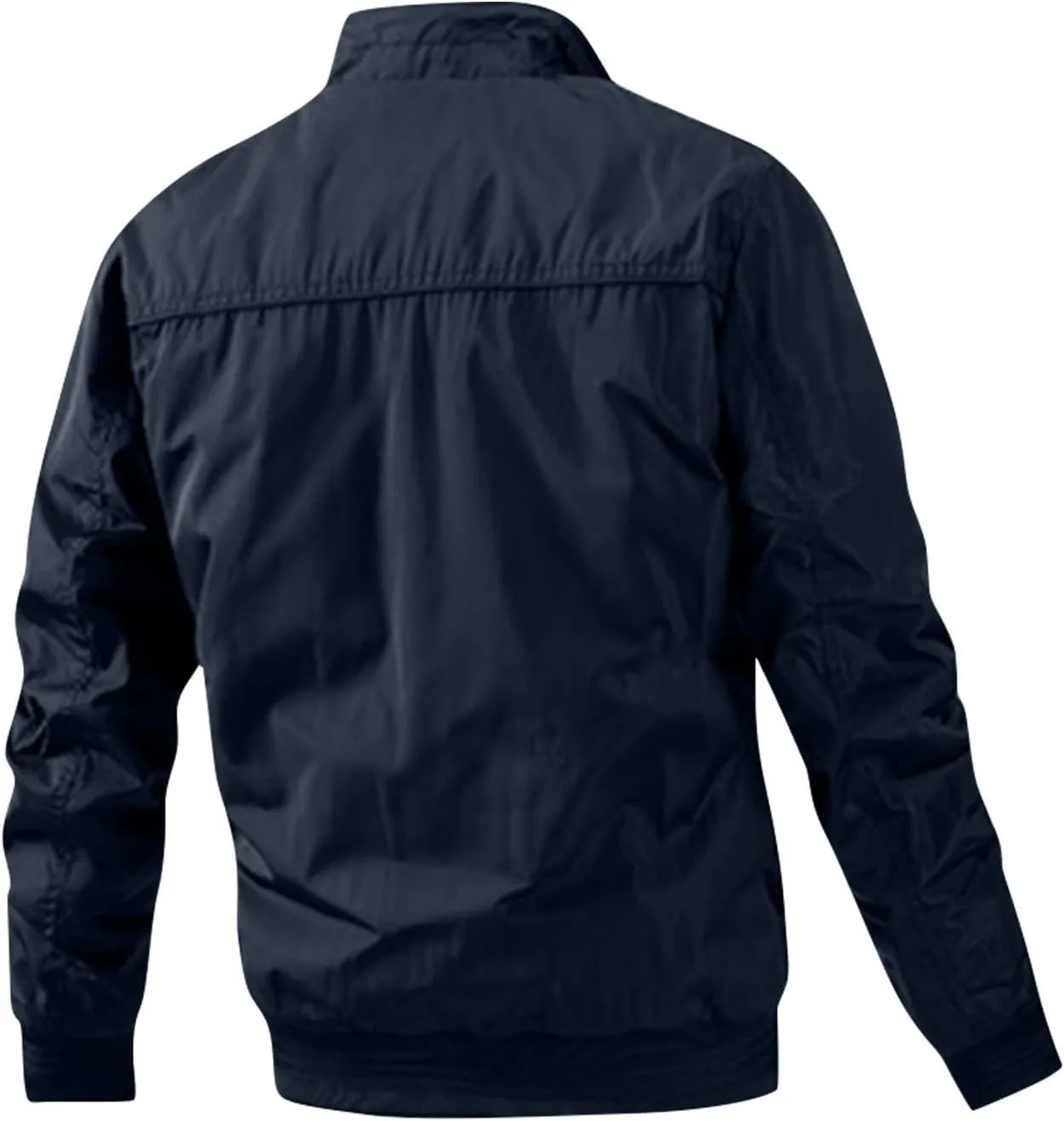 Sport Jackets For Men Cotton Clip Trend Reversible Men's Solid Color Coat Zipper Stand Collar Jacket Jackets