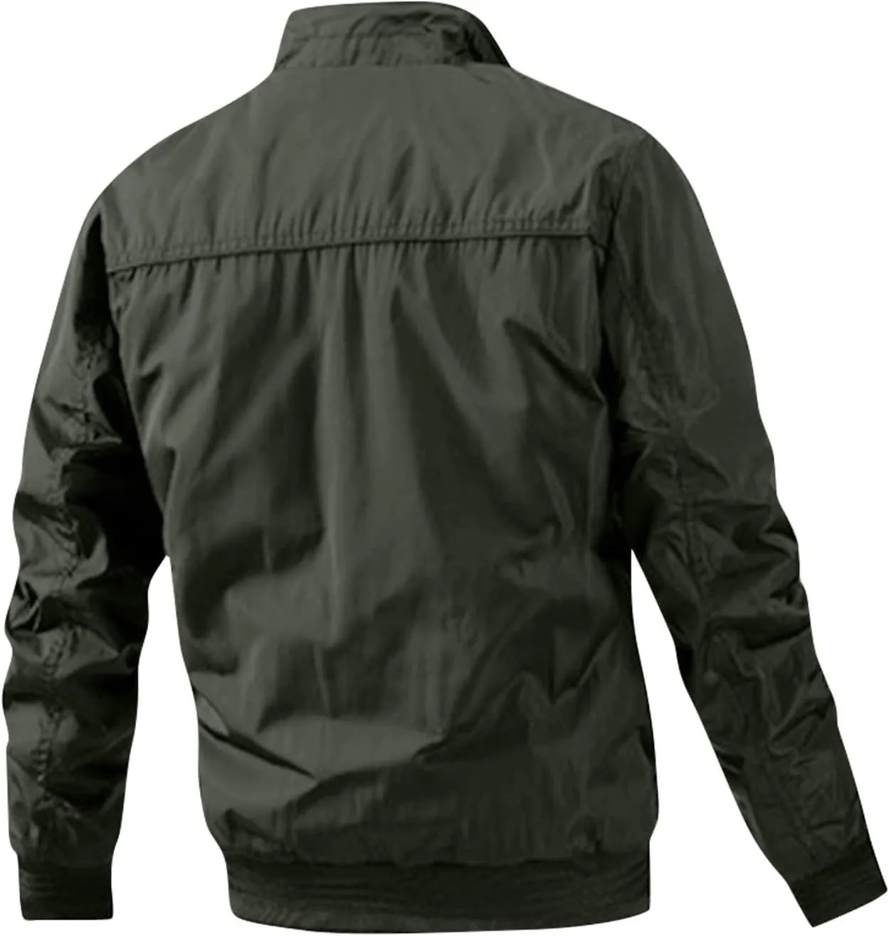 Sport Jackets For Men Cotton Clip Trend Reversible Men's Solid Color Coat Zipper Stand Collar Jacket Jackets