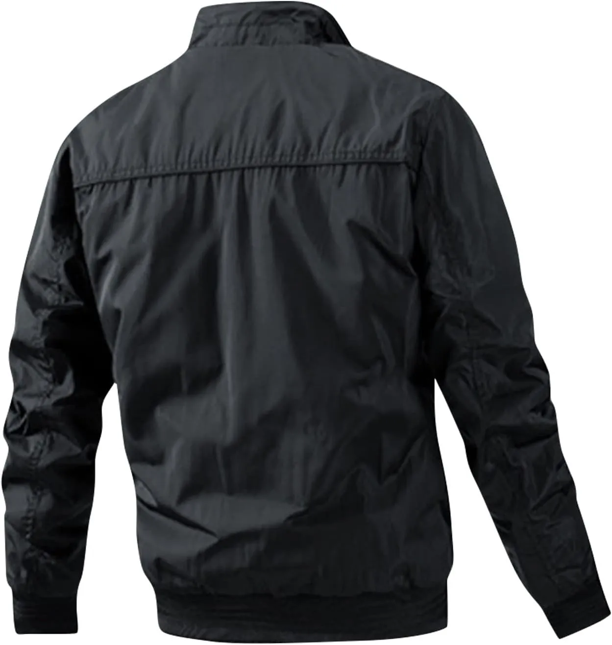 Sport Jackets For Men Cotton Clip Trend Reversible Men's Solid Color Coat Zipper Stand Collar Jacket Jackets