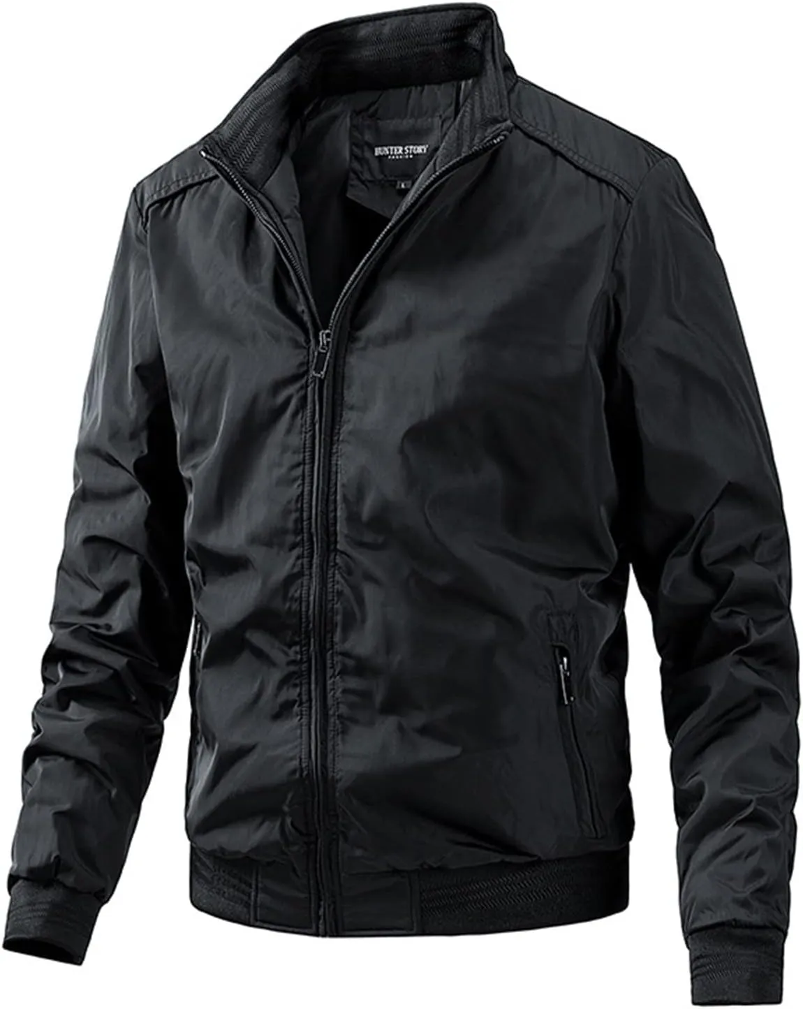 Sport Jackets For Men Cotton Clip Trend Reversible Men's Solid Color Coat Zipper Stand Collar Jacket Jackets