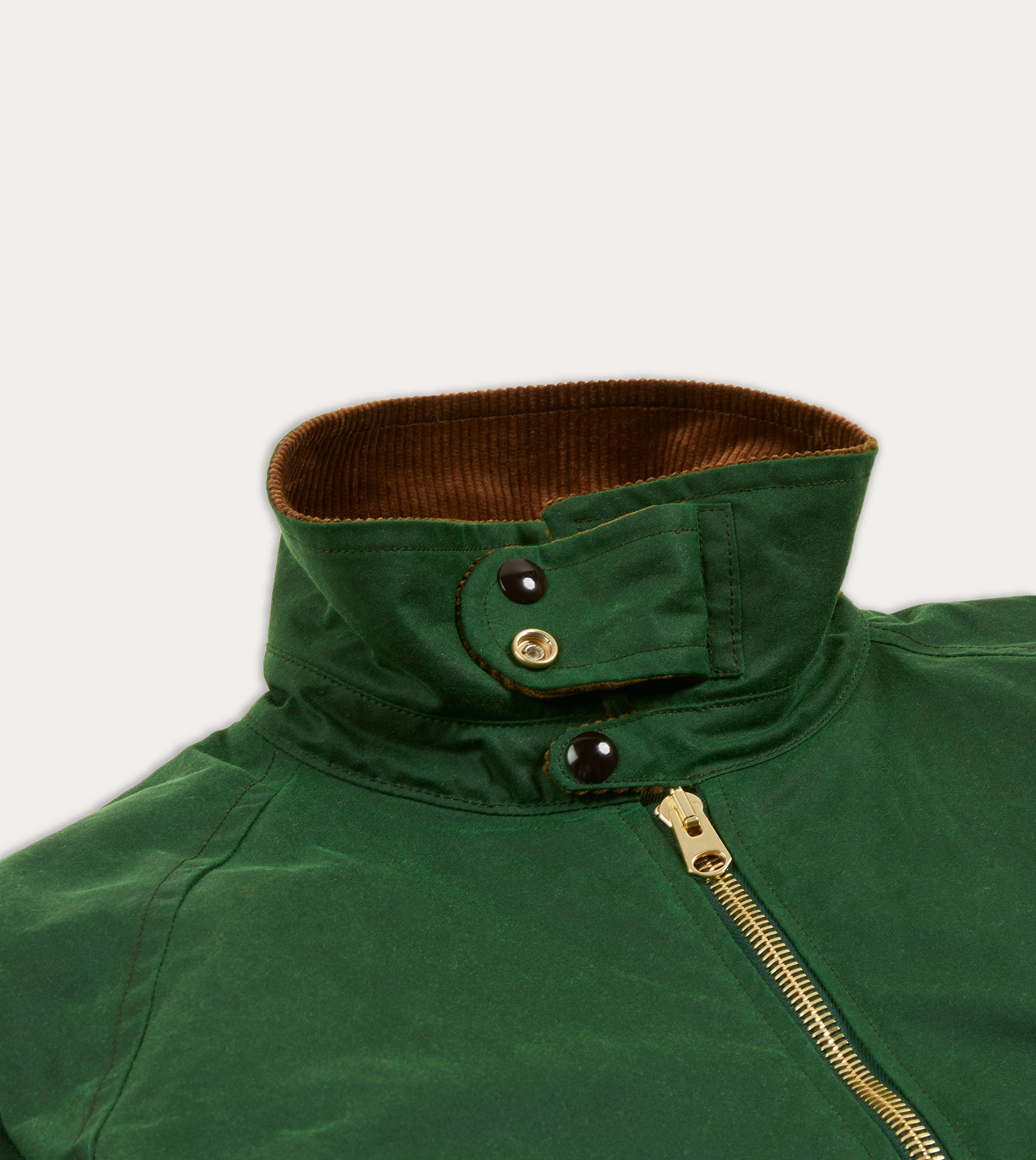 Green Waxed Coverall Jacket High Visibility Elements