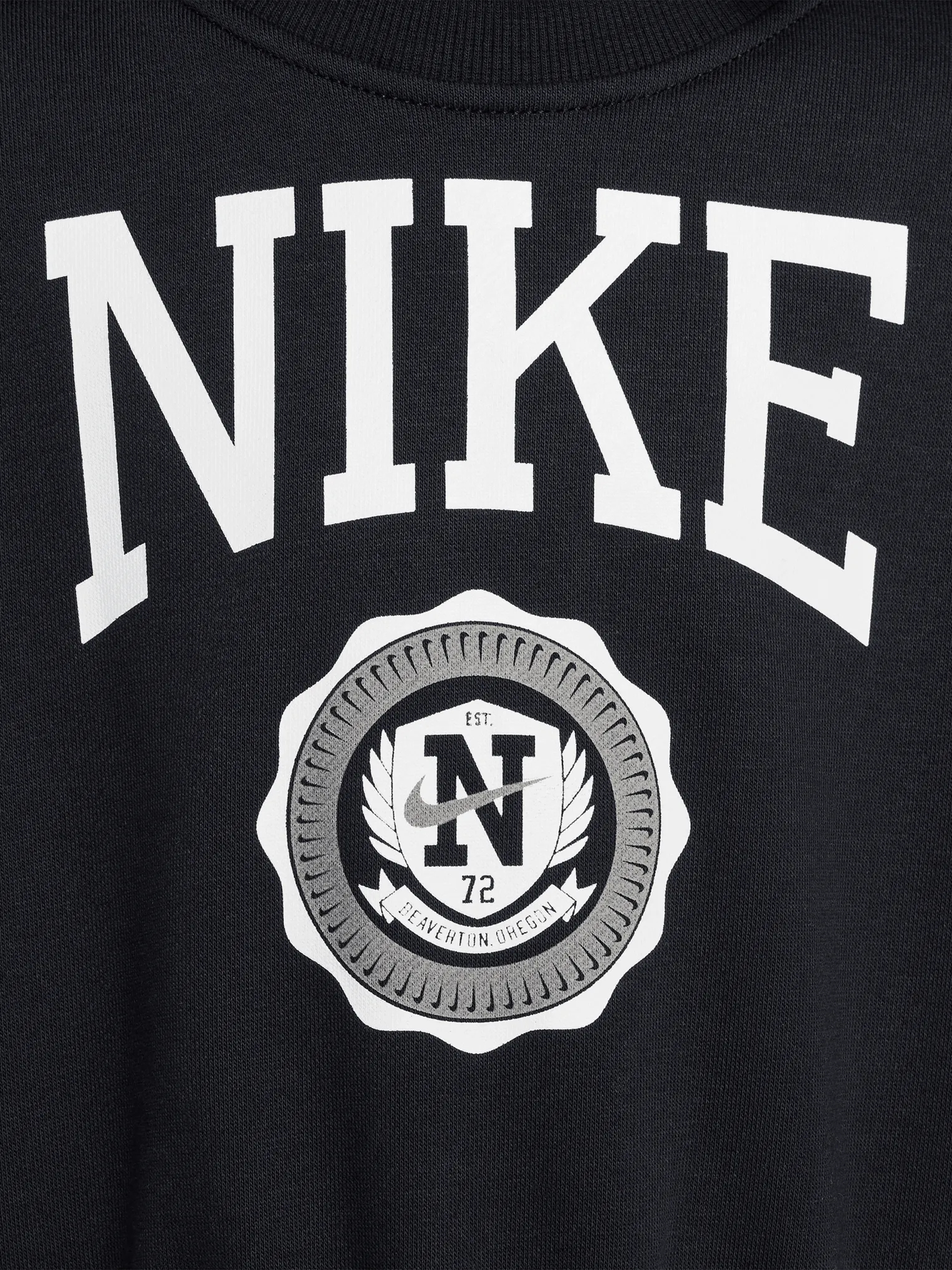 Sportswear Club French Terry Crew-Neck Sweatshirt Youth Sustainable Choice Stretch waistband