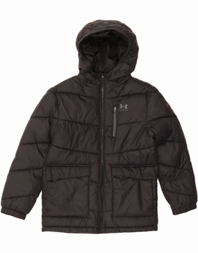 Time Recover UNDER ARMOUR Boys Padded Padded Jacket 12-13 Years Black Polyester