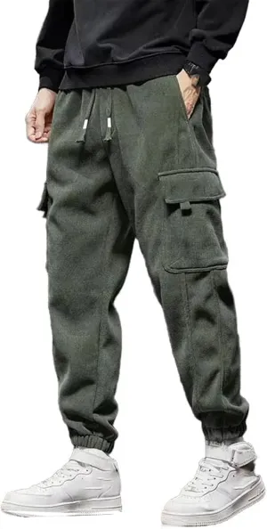 Spring Autumn Style Elastic Waist Casual Pants for Men Straight Harem Jogging Sports Long Pants