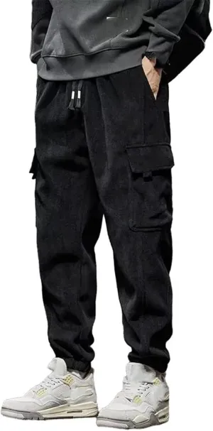 Spring Autumn Style Elastic Waist Casual Pants for Men Straight Harem Jogging Sports Long Pants