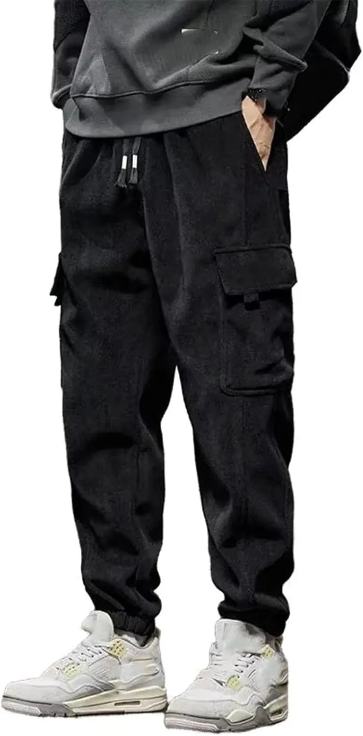 Spring Autumn Style Elastic Waist Casual Pants for Men Straight Harem Jogging Sports Long Pants