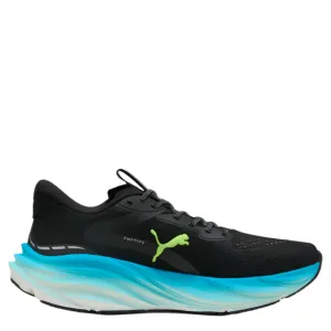 Torsion Rigidity PUMA Men's Magnify NITRO 3 Running Shoes in PUMA Black/Speed Blue AW25