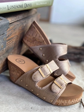 Long Hour Women's Say The Word Wedge Sandals In Brown