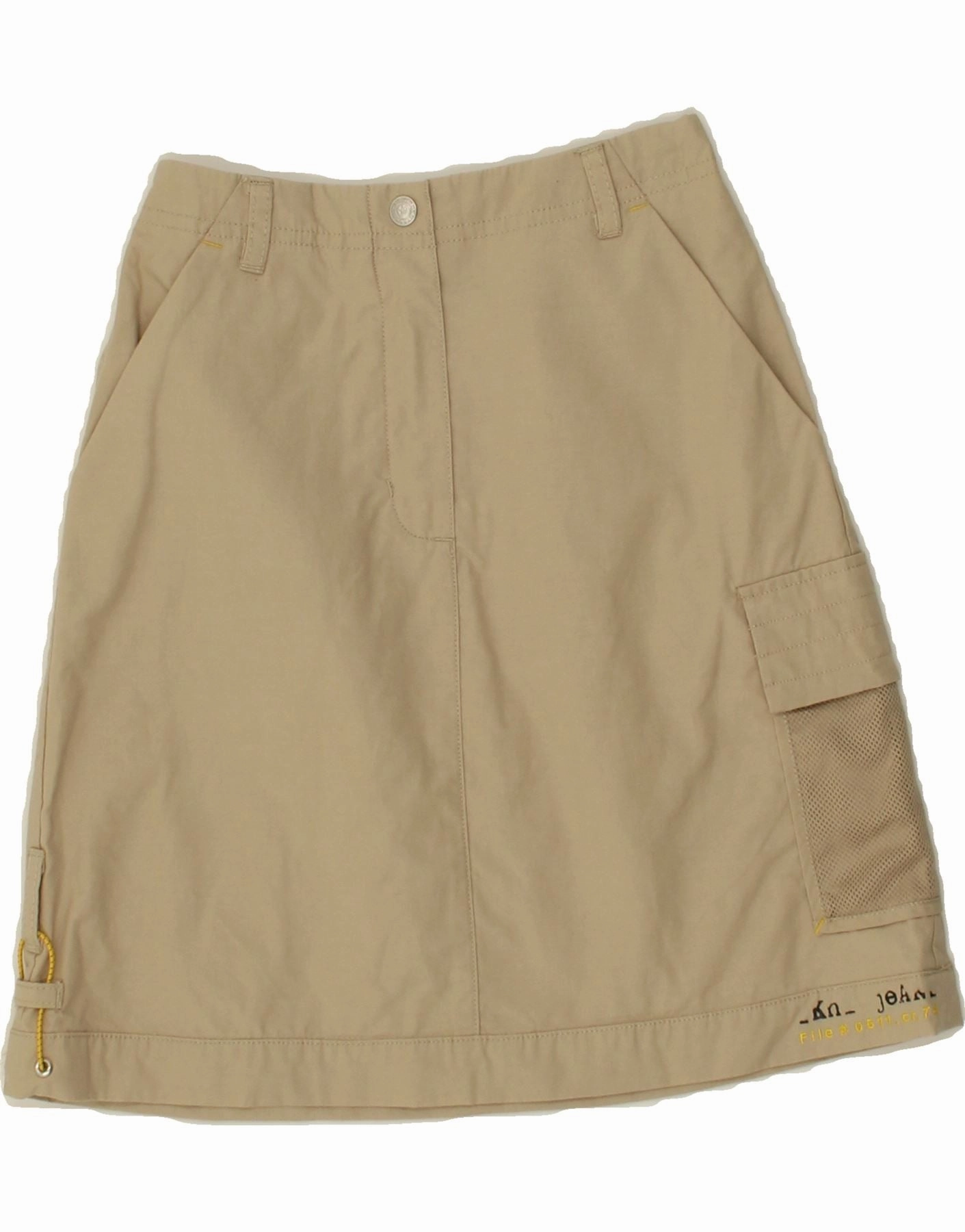 DKNY Girls Cargo Skirt 9-10 Years W22 Beige Cotton Timeless fitted silhouette Comfortable and breathable