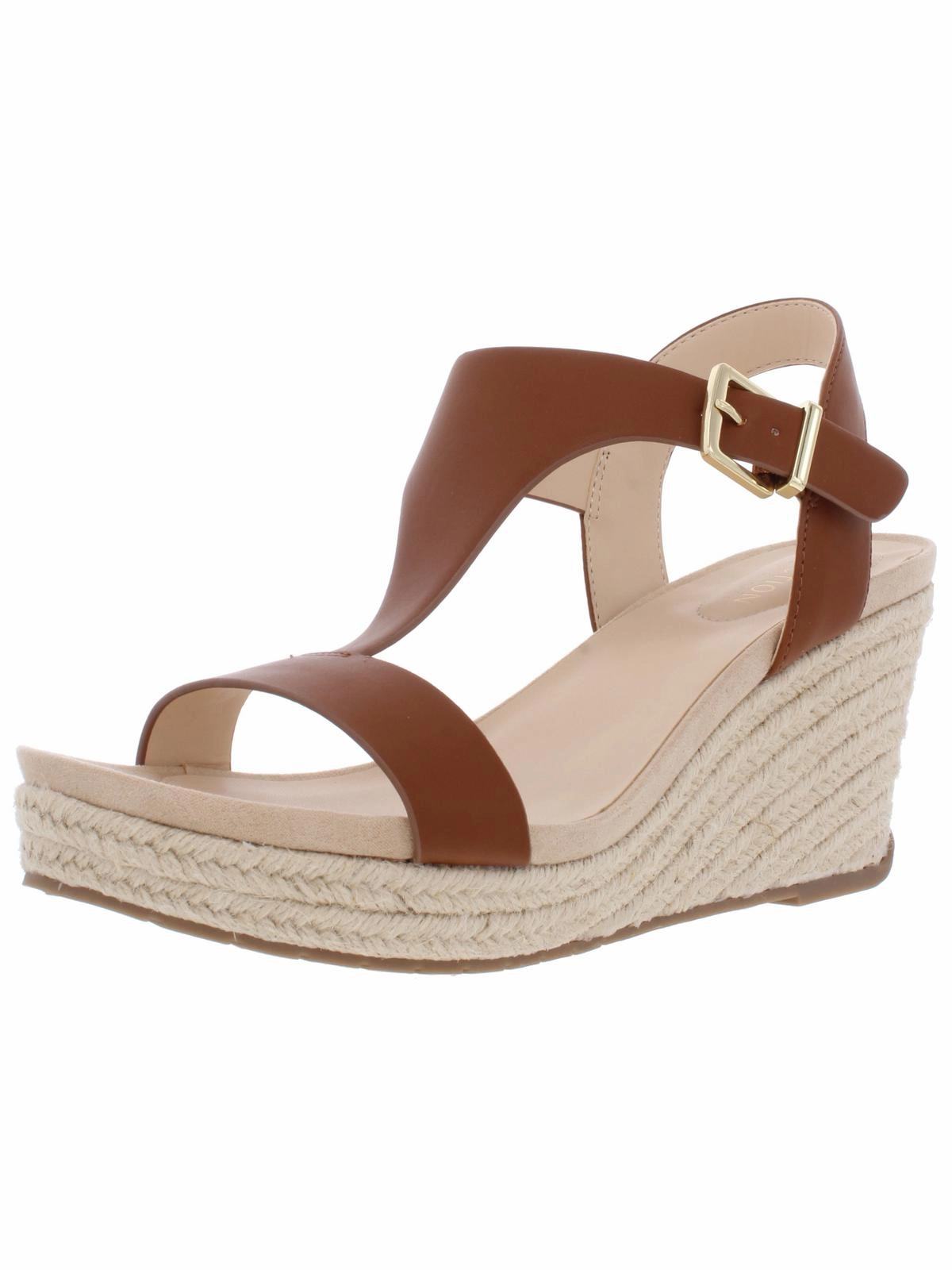 Soft Platform portable Card Womens Open Toe T-Strap Espadrilles