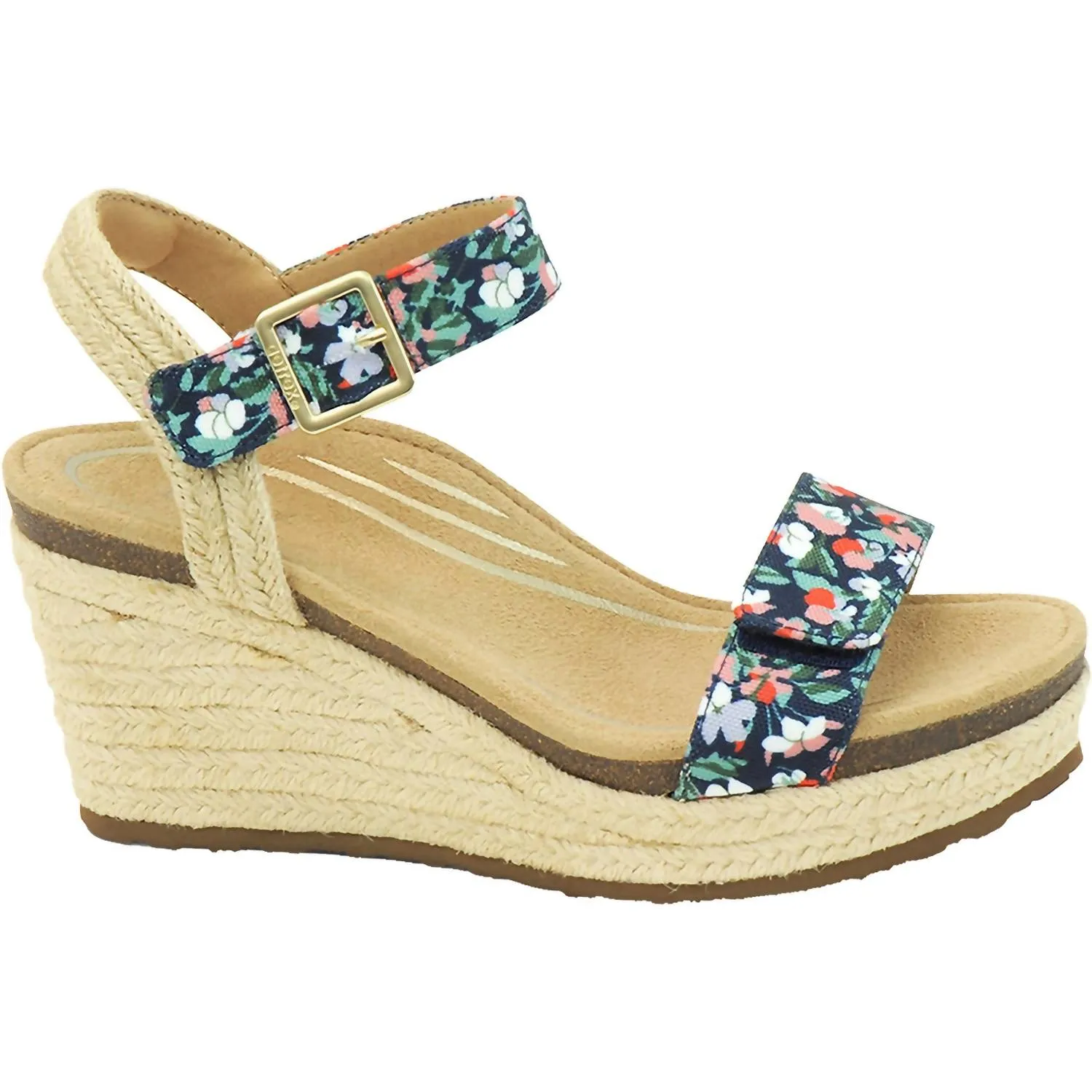 Women's Sydney Suede Wedge Sandals In Floral Daily Wear Stud Base