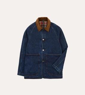 Luggage Comfort Design Stone Wash Denim Field Jacket