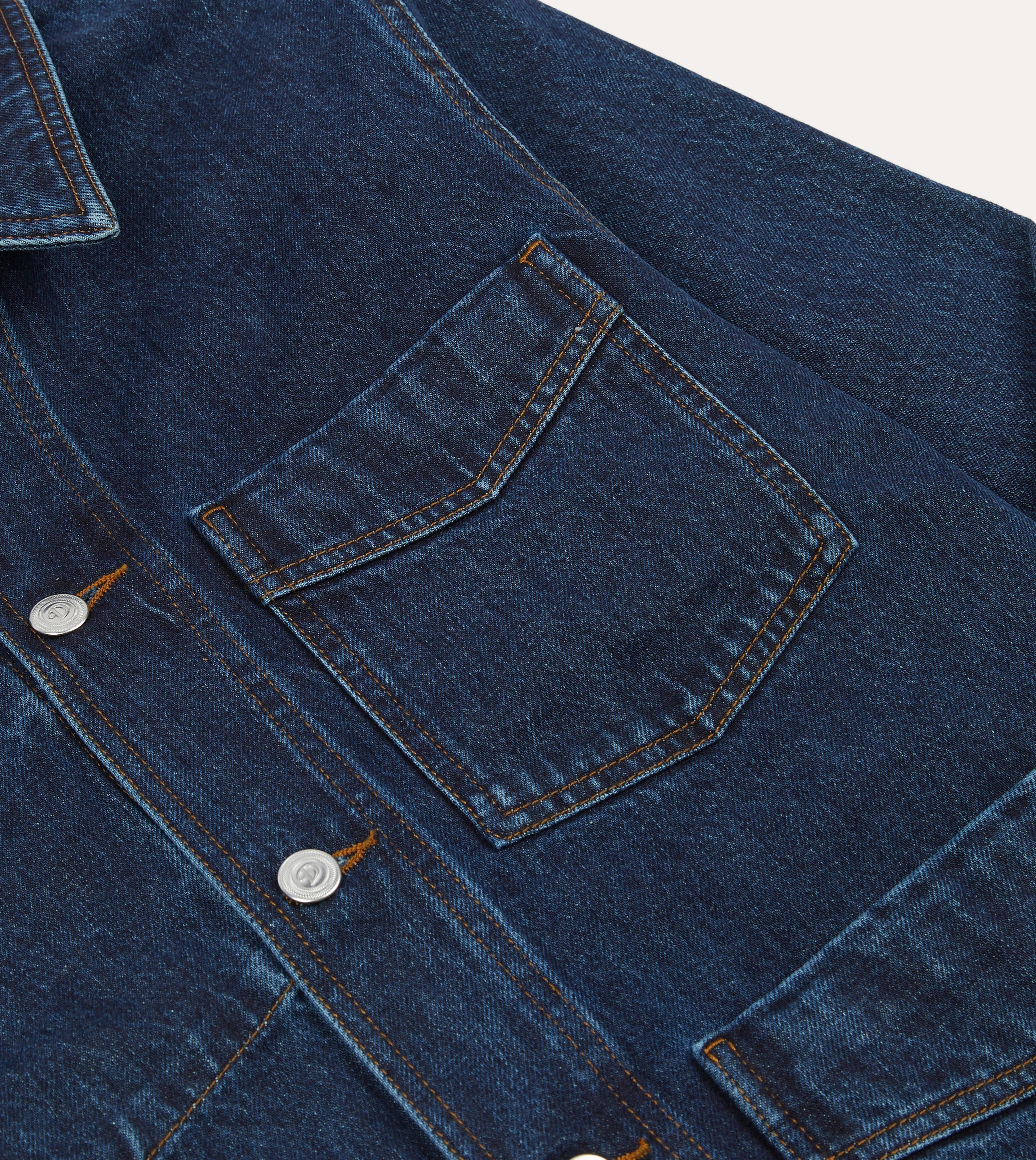High-quality Stone Wash Denim Work Jacket